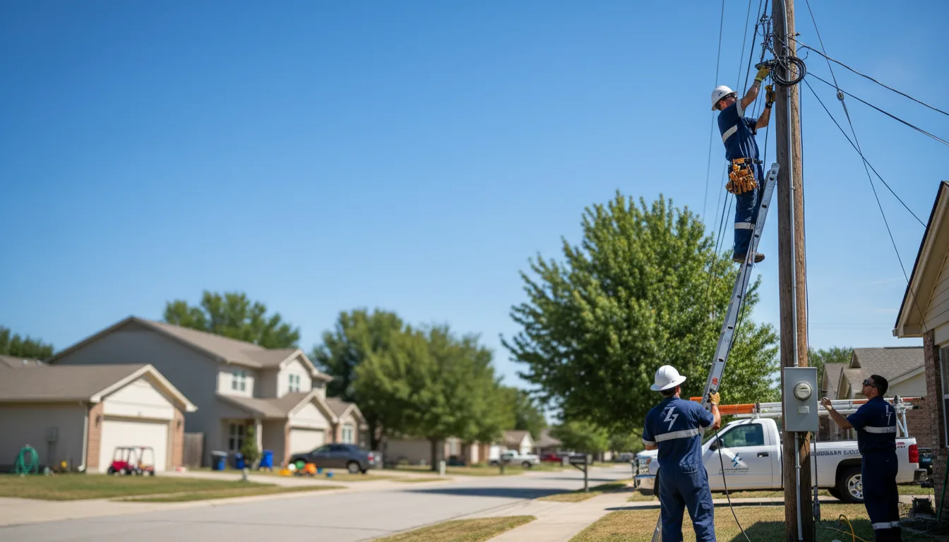 Residential electrician providing installation services in Ideal, SD